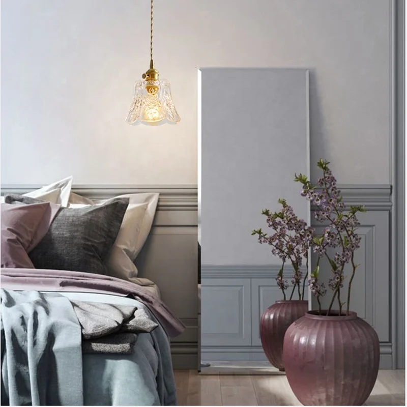 Лофт подвесные промышленные лампы Современная хрустальная люстра из стекла для