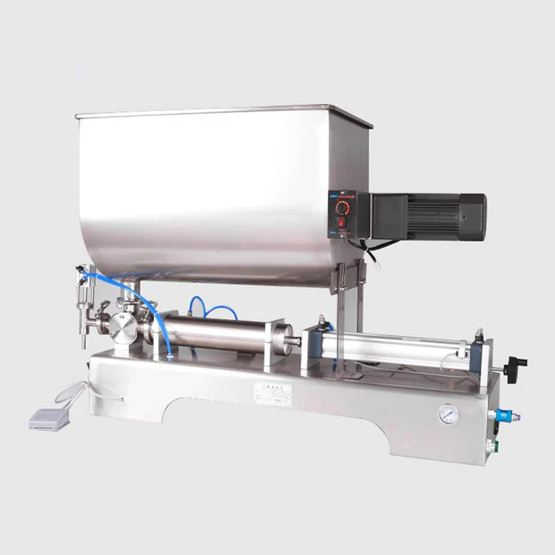

Pneumatic liquid paste dual-purpose filling machine mixing type filling machine
