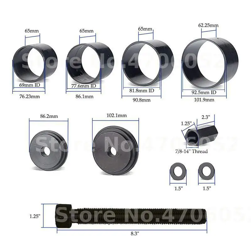 Адаптер для удаления подшипников переднего колеса шкив набор инструментов WXGJ 102|