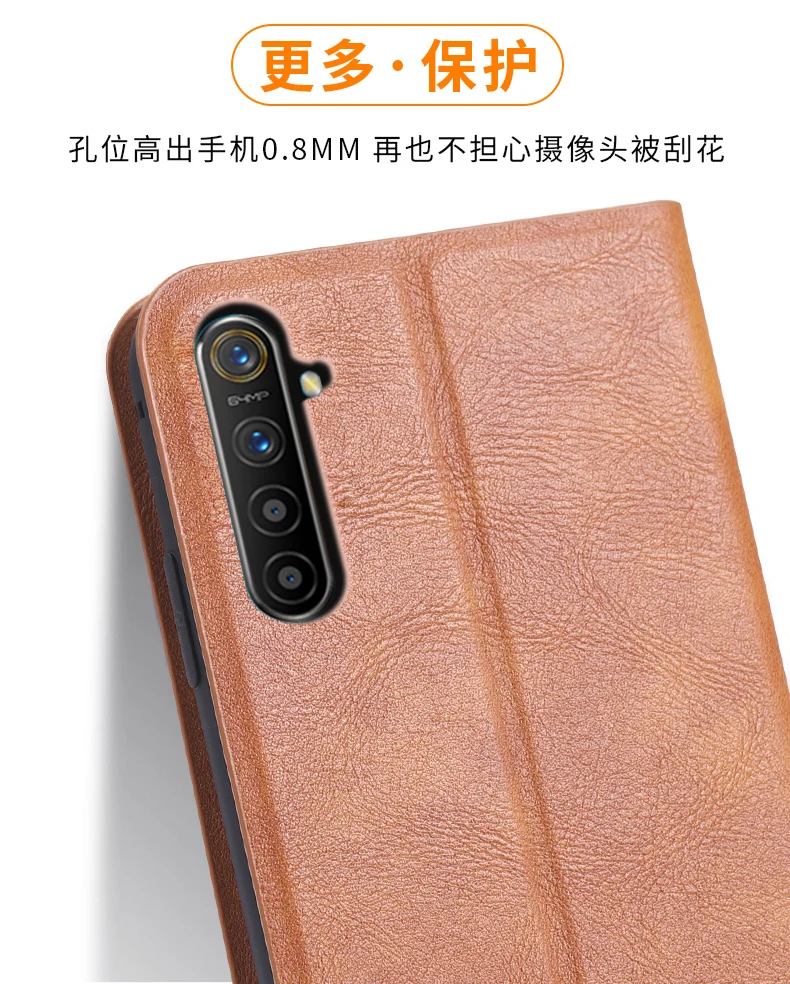 Роскошный кожаный чехол-книжка с подставкой в стиле ретро для OPPO F9 A7 A7X K1 K3 R17 Realme 5 3 Pro Q X Lite Чехол-книжка Магнитный чехол