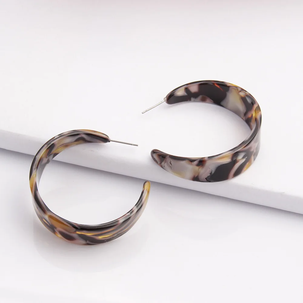 Новое поступление трендовые акриловые серьги гвоздики в форме черепахи C круглые