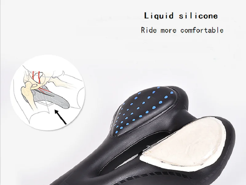 

Universal mountain bike seat cushion soft thick road bicycle seat comfortable riding saddle seat accessories silicone