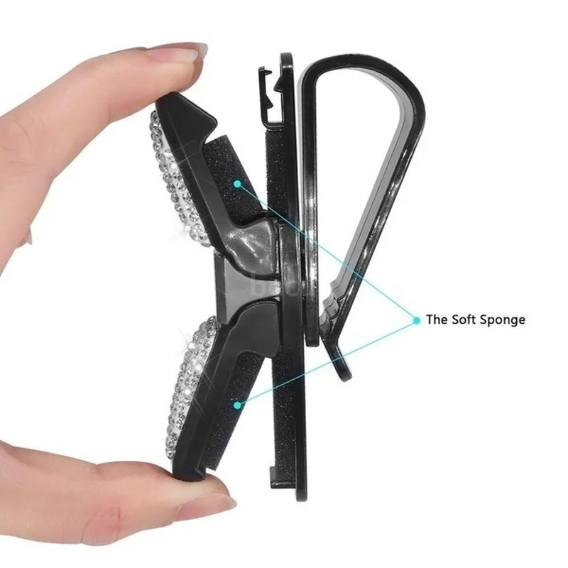 Новинка Автомобильный держатель для очков с козырьком от солнца двухсторонним