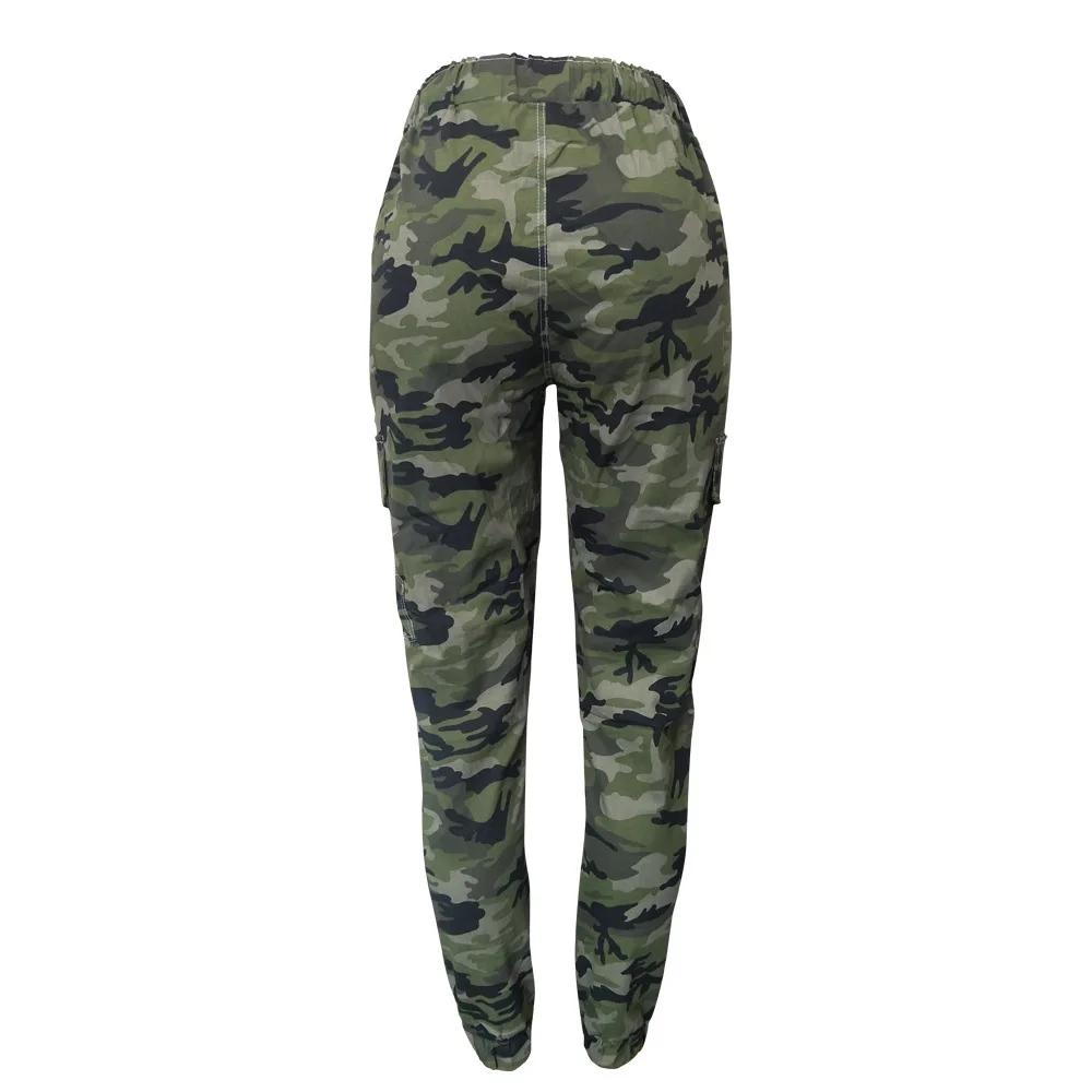 

High Waist Casual Women Camouflage Loose Pants Autumn Fashion Hot Female Overalls Club Sexy Trousers Streetwear 2019 Clothes