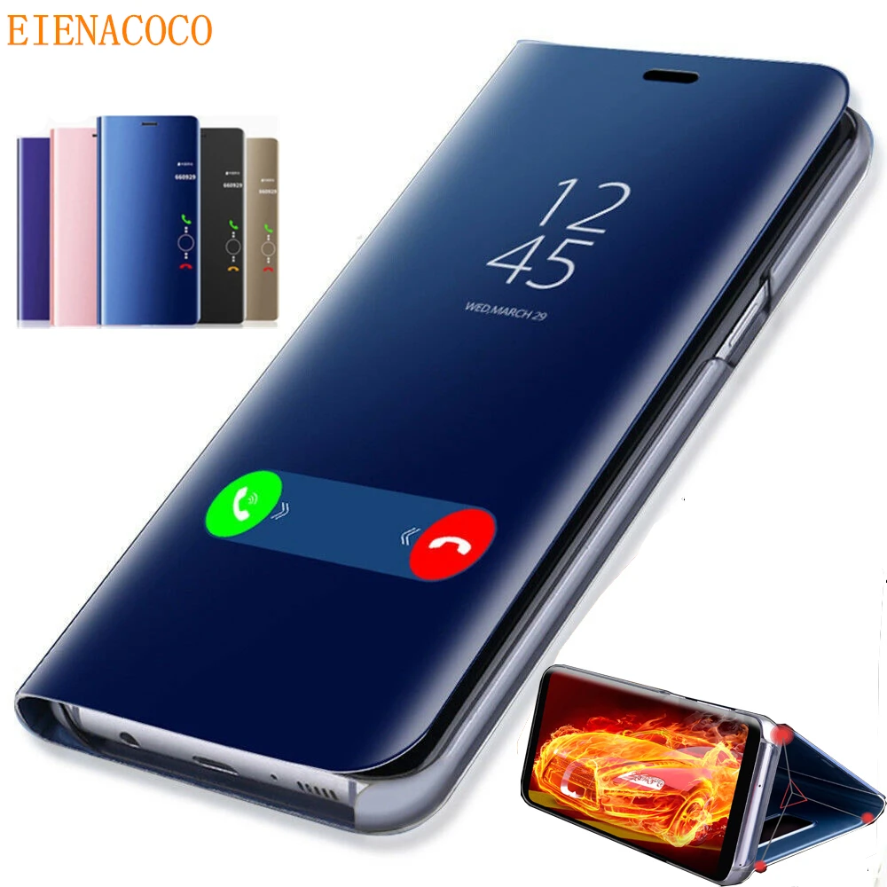 Умный зеркальный чехол для huawei P20 P30 Honor 20 10 9 Lite mate 20 Pro, откидной Чехол-подставка для P Smart Z Y9 Y6 Y7 Nova 3i 4 чехол s
