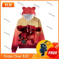 cute cat ear kids favorite hoodie childrens wear shooting game 3d swearshirt boys girls tops max gene star clothes