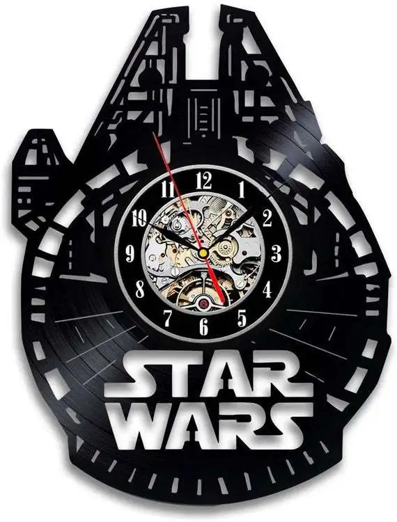 

2021 Star Wars Wall Clock Electronic Smart Luminous Timer Wake Up Children's Desktop Alarm Clock Bedroom Decoration
