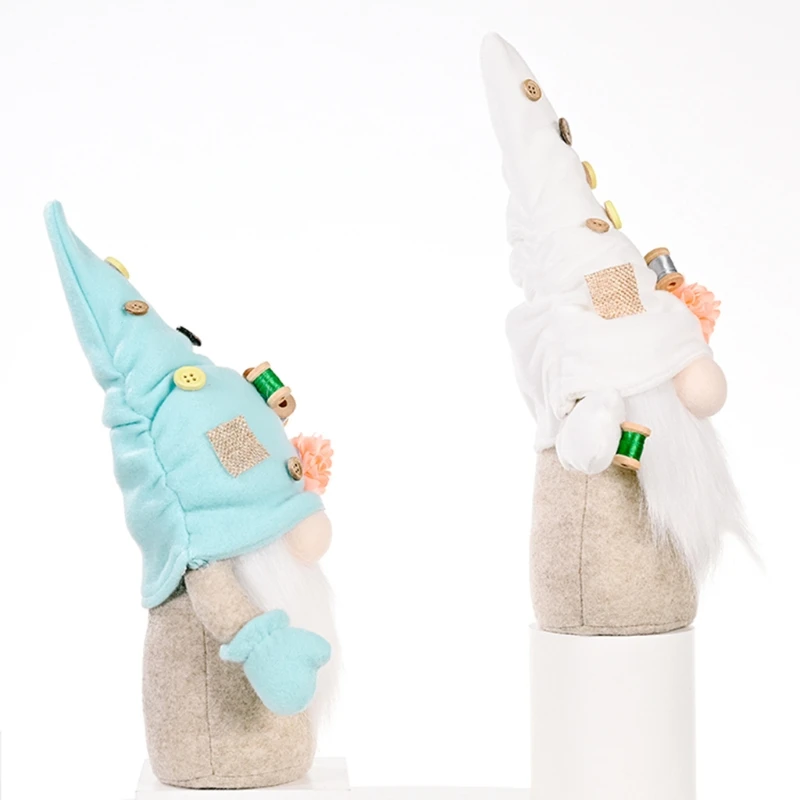 

Mother's Day Gnome Button Flower Tomte Swedish Nisse Scandinavian Elf Dwarf Farmhouse Kitchen Decorations