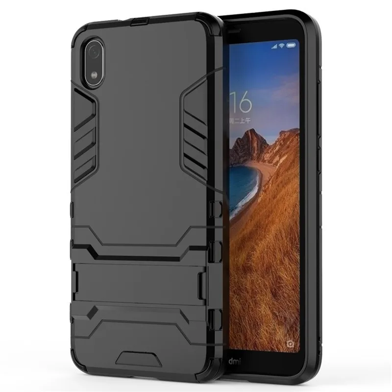 Armor Cover Case for Xiaomi Redmi 6 pro Hard TPU Silicone Shockproof Phone car holder with Kickstand |