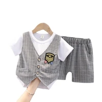 new summer baby boys clothes suit children cotton sport t shirt shorts 2pcssets toddler casual costume outfits kids tracksuits