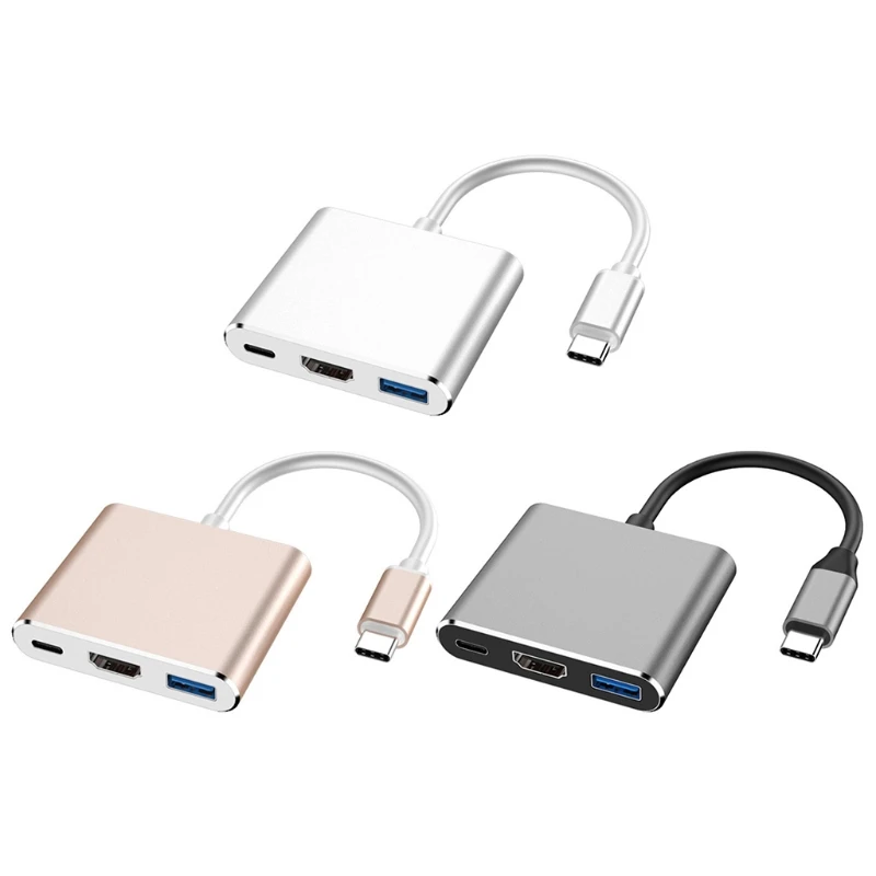 

2022 Новый портативный Преобразователь типа C с быстрой зарядкой PD типа C/USB3.1/HDMI-совместимый