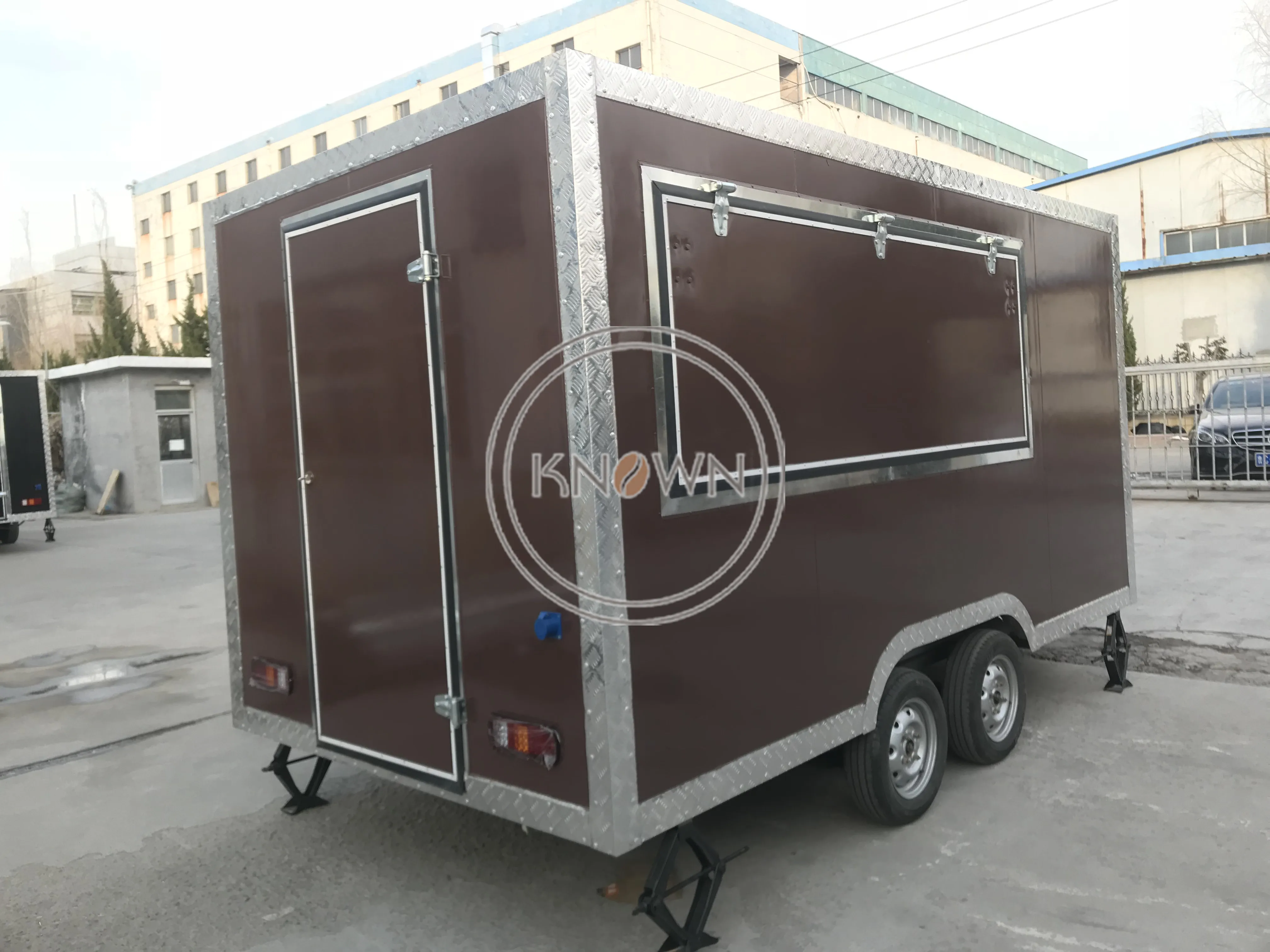 Квадратная торговая тележка для мороженого Мобильная еды продажа грузовиков