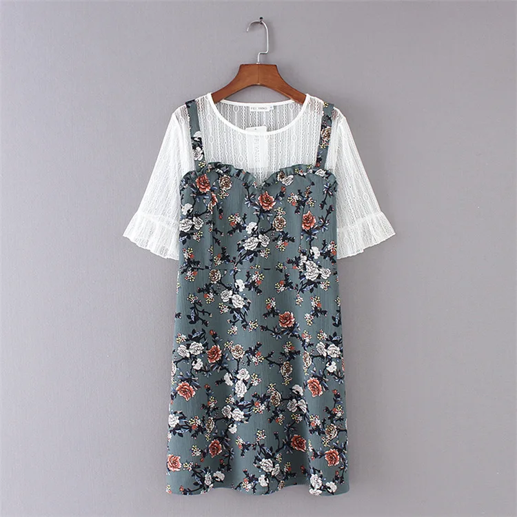 Кружевное осеннее платье большого размера 2020 Новое Женское весеннее офисное