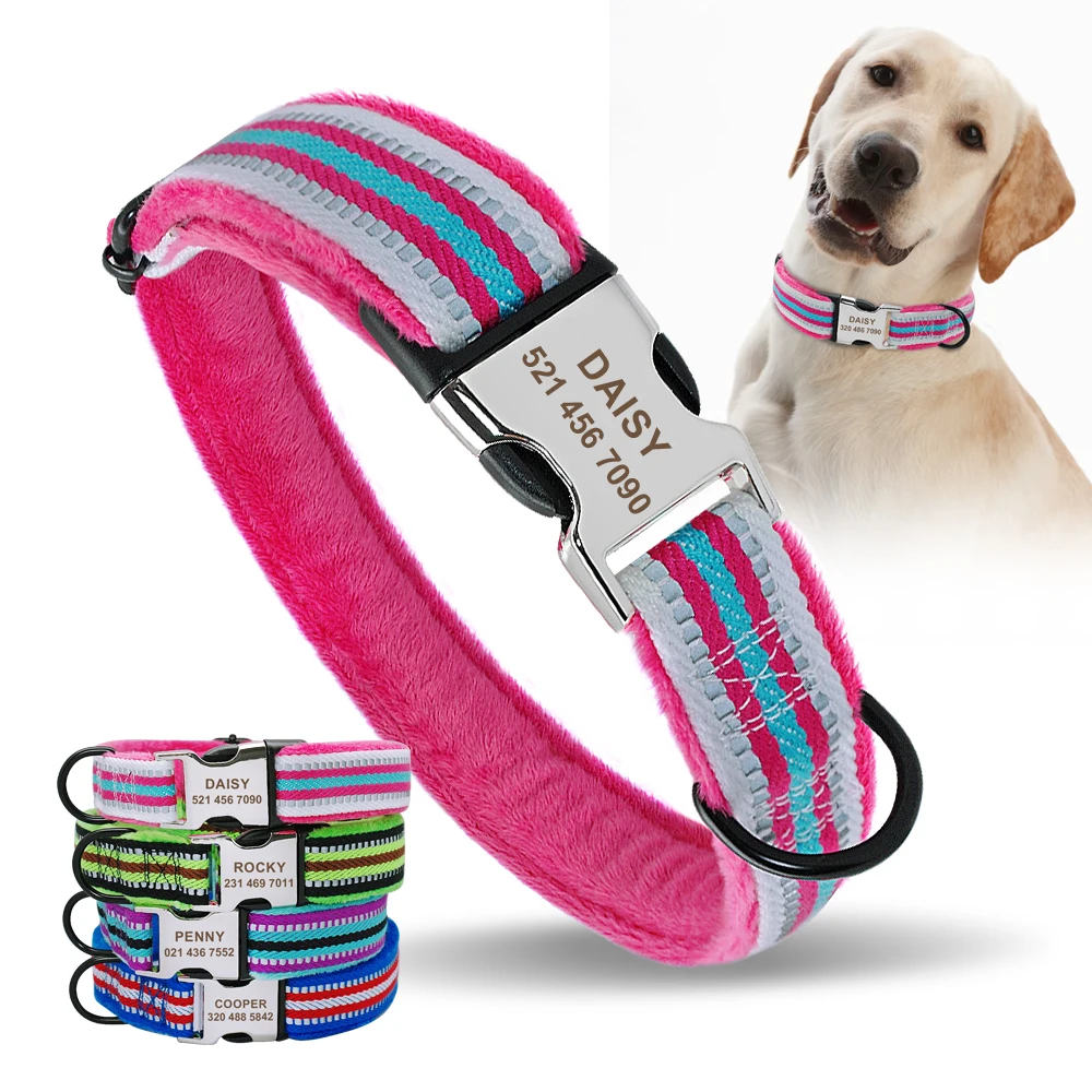 Подгонянный ошейник для домашних животных Мягкий нейлоновый собак