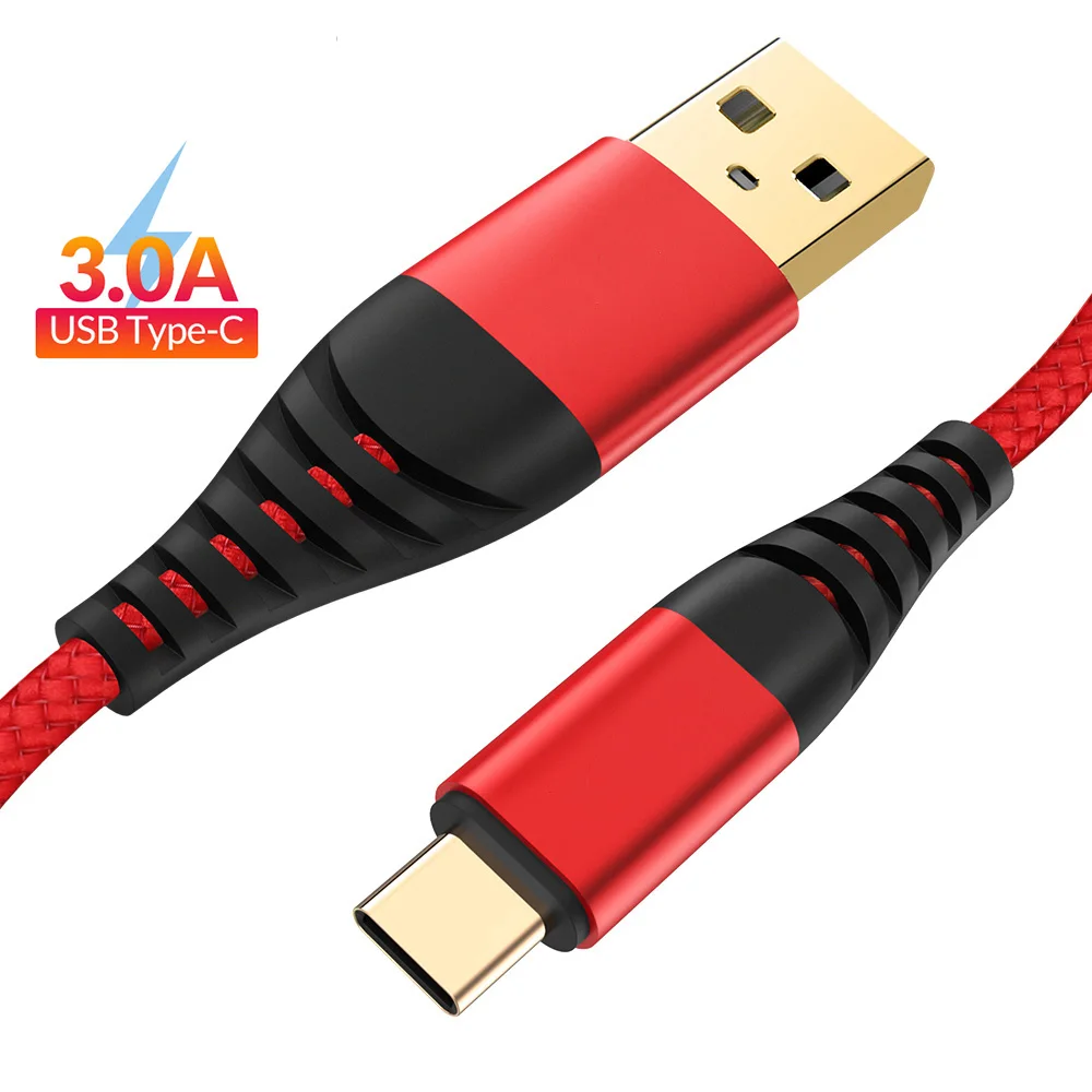 Кабель BaySerry 3A для быстрой зарядки 3 0 USB Type C Xiaomi Redmi k20 Note7 кабель Samsung S9 S10 Plus