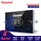 Lintratek AGC 2G 3G 4G повторитель сигнала 850 900 2100 1800 Сотовая связь бустер GSM умц 850 МГц LTE сети усилитель четырехполосная группа 5