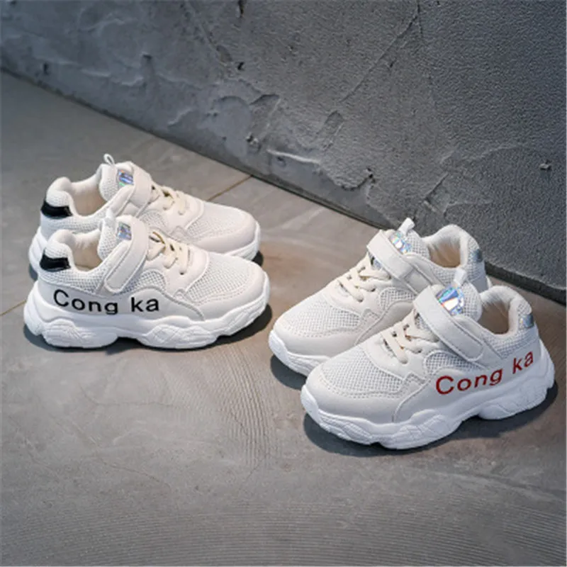 

Xiaying Smile New children sports shoes boys' casual shoes running shoes girls' students' shoes mesh breathable non slip 0602