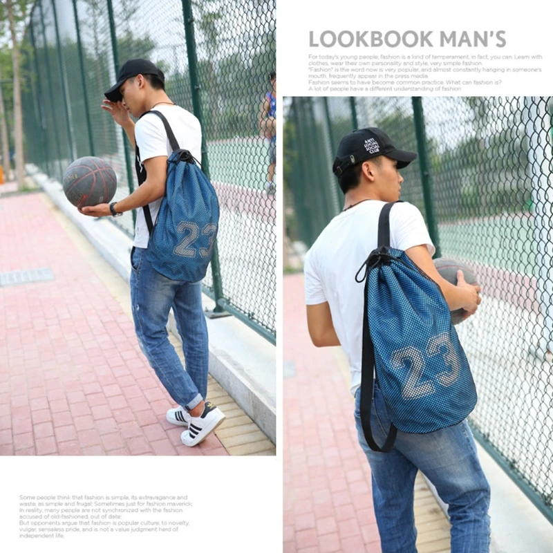 Сумка для баскетбола футбола волейбола спорта на открытом воздухе хранения