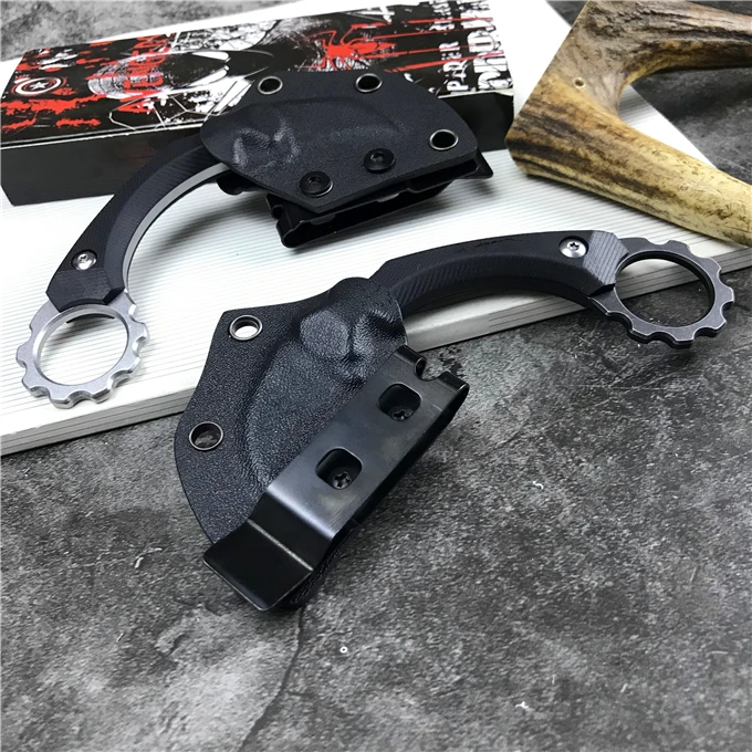 Ножи Karambit CS GO лезвия для мытья поверхности камня + стальной инструмент 440C