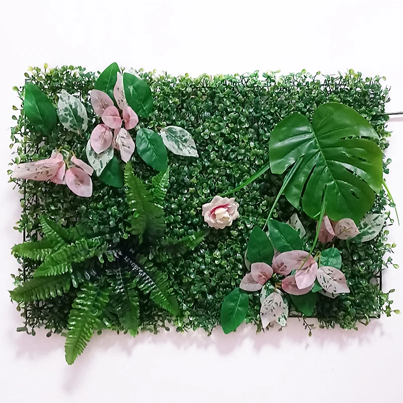 

Artificial Plant Wall Panels DIY Green Lawn Wedding Home Decor Hotel Store Background Ceiling Fake Plants Balcony Decoration