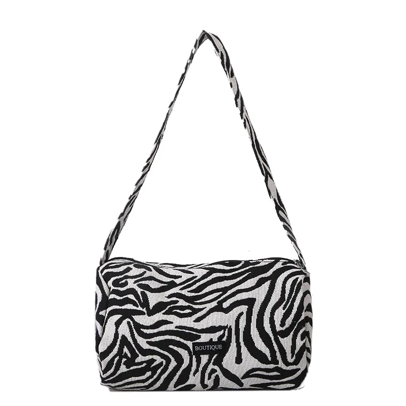 

Winter Plush Zebra Leopard Pattern Small Shoulder Bags For Women 2020 Casual Underarm Bags Female Handbags Bolsa Feminina Pocket