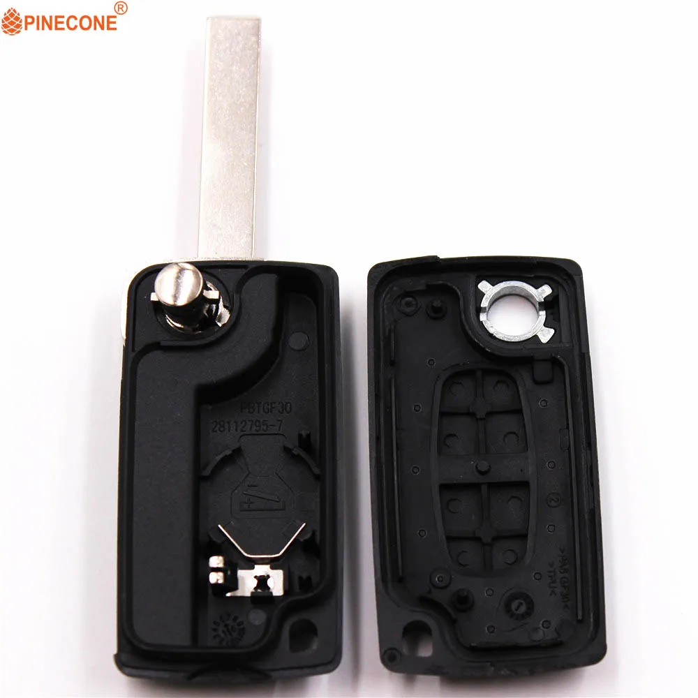 Сменный ключ PINECONE чехол брелок для Peugeot 107 207 307 307S 308 407 607 слесарная поставка с 2