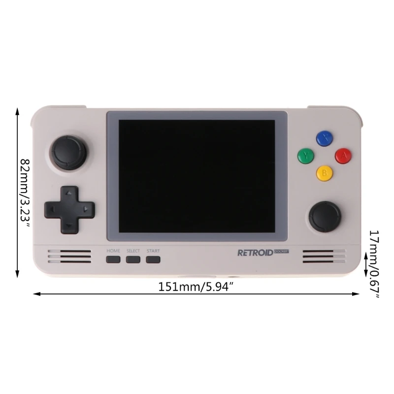 

Retroid Pocket 2 Retro Pocket Handheld Game Console 3.5 Inch IPS Screen Double System Open Source 3D Games for PSP