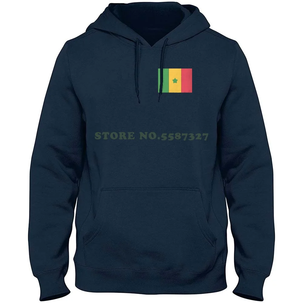Сенегал 100% чистый хлопок Толстовка Футболка Флаг плоский материал шест длинные