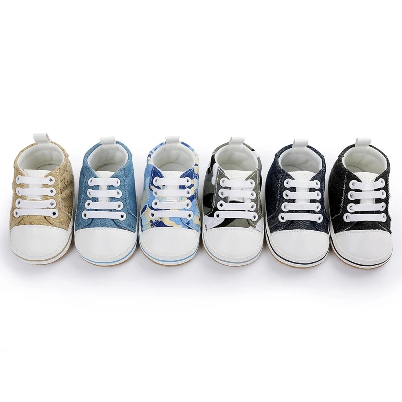 

Casual Baby Boy Girl Cotton Soft Anti-Slip Shoes Newborn First Walkers Toddler Casual Canvas Crib Shoes New Arrive Ins