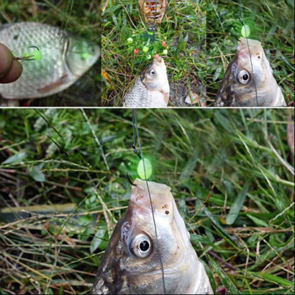 50 шт. 5*8 мм овальные пластиковые светящиеся Рыболовные Поплавки бусины шарики для