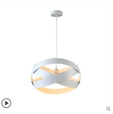 Nordic restaurant modern minimalist creative personality study study table bar aisle wrought iron chandelier