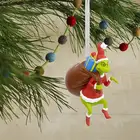 Рождественские украшения для елки Grinch, рождественские украшения, креативное украшение, деревянные аксессуары, рождественские украшения 2021