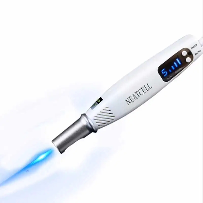 

Removable Picosecond laser pen, blue/red light therapy, l shape, Tattoo remover, warts, moles and freckles removal