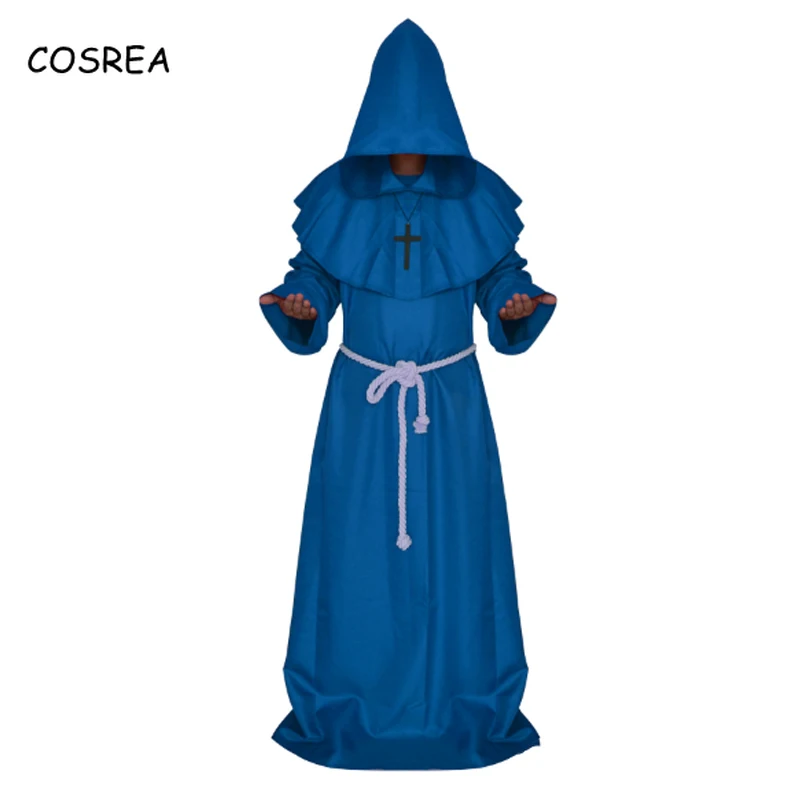 Хэллоуин Comic Con карнавальный костюм буддийский монаха мантия накидка Friar