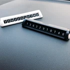 Временная парковочная табличка, скрытый номер телефона, парковочная карта в автомобиле, знак остановки авто