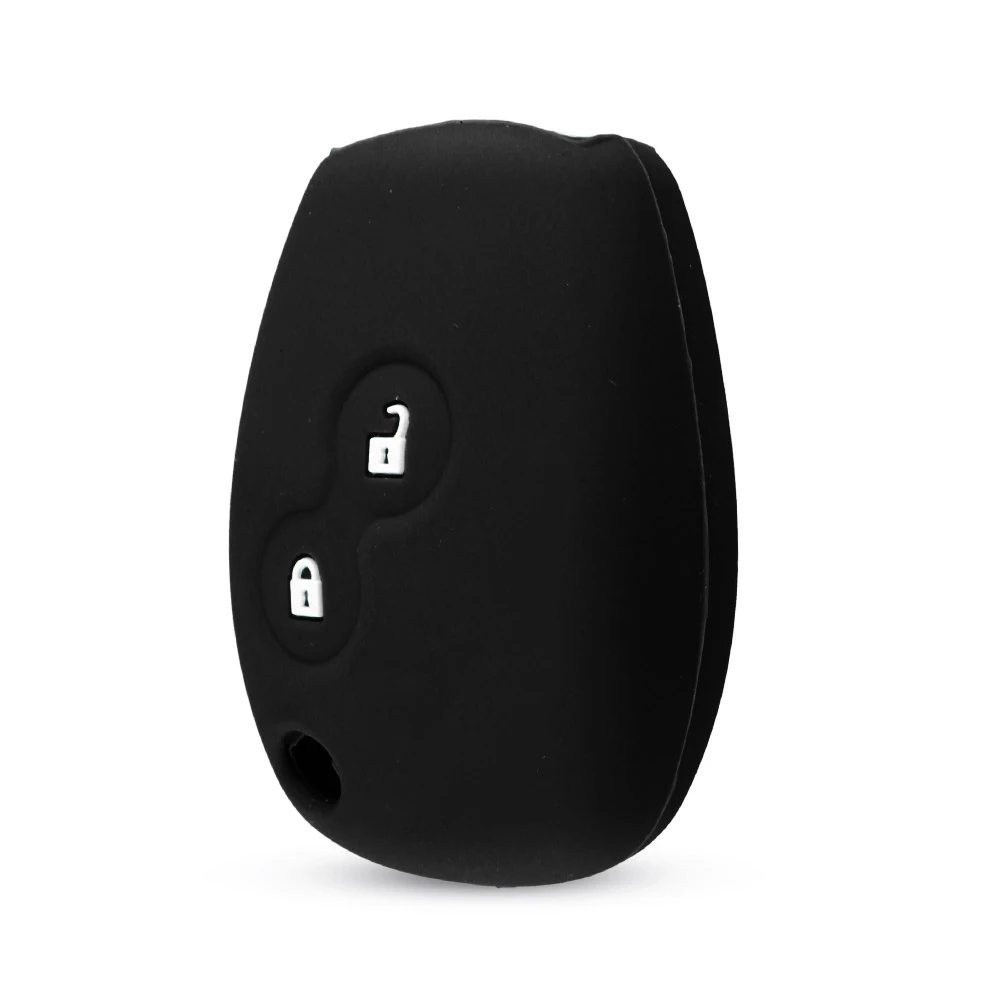 

KEYYOU силиконовый резиновый чехол для ключей, 2 кнопки для Renault Clio Scenic Megane Duster Sandero Captur Twingo Modus, автомобильный дистанционный ключ