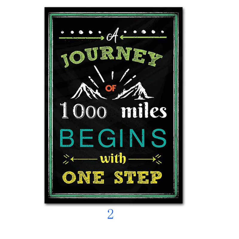 2019 горячая Распродажа вдохновляющий постер на английском языке с буквами