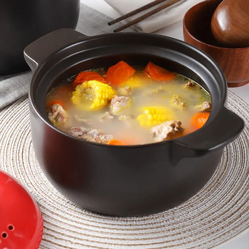 

Casserole Stew Pot High Temperature Resistant Soup Pot Ceramic Casserole Pot Clay Pot Household Gas Gas Casserole Soup Pot