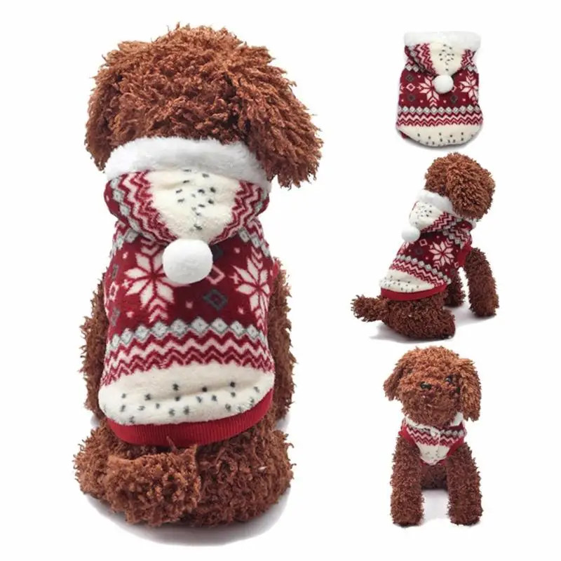 Осень зима одежда для собак утолщение кораллового бархата снежинки теплый