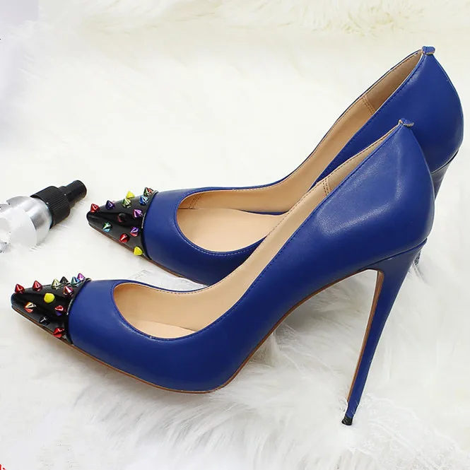 Новые модные женские туфли-лодочки с острым носком на тонком высоком каблуке