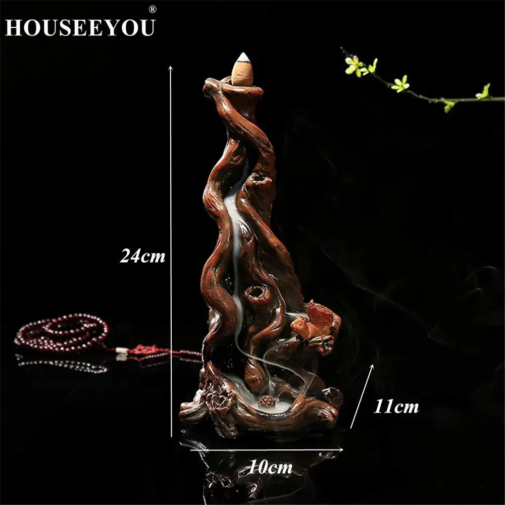 Творческий Дерево корень произведение искусства обратного потока благовония