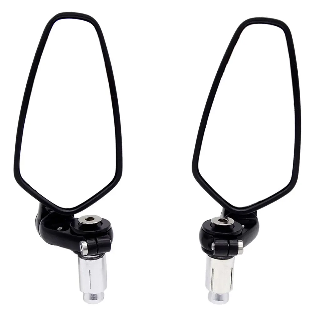 

1Pair 7/8" 22mm Motorcycle Aluminum Handlebar End Mirror Rearview Mirror Accessories Reversing Reflective Back-view