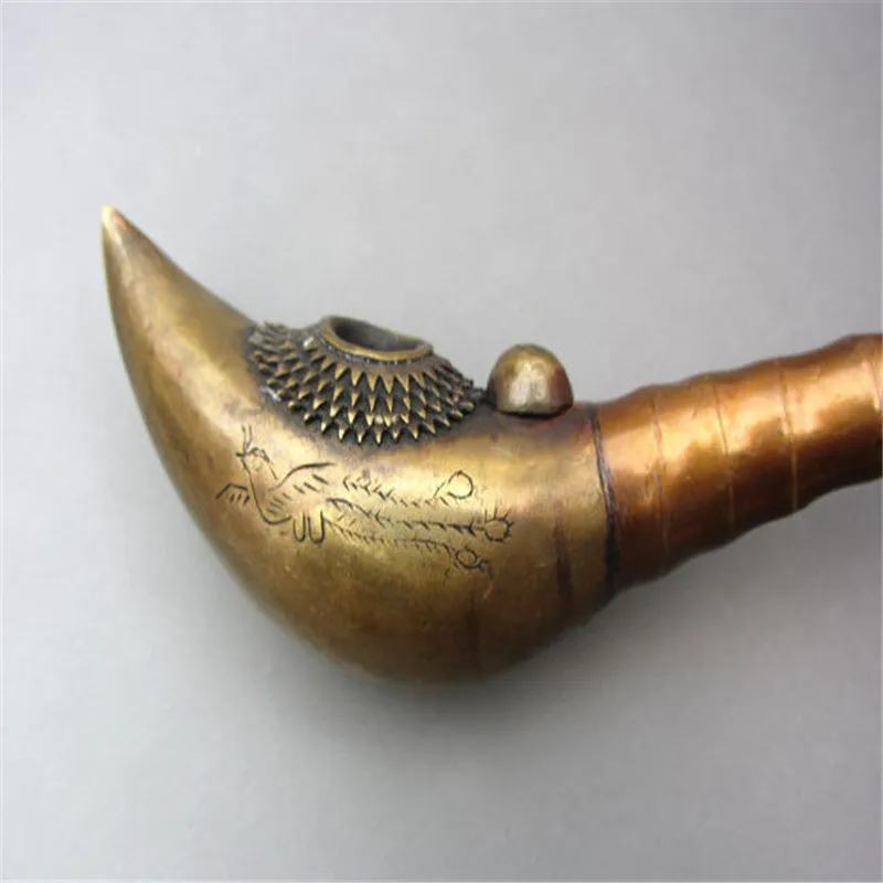 Китай ручная работа медный бамбук резной дракон удобная превосходная