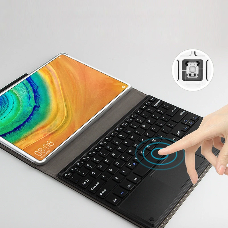 

Keyboard Case for HUAWEI MediaPad MatePad pro 10.8 inch PU Leather Magnetic Adsorb Light Weight Keyboard Cover Case for MatePad