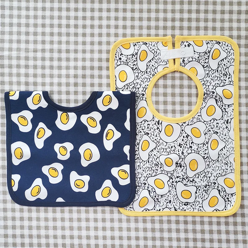 

Детский квадратный нагрудник в скандинавском стиле, 2 шт., искусственный воротник с принтом, мягкий водонепроницаемый хлопчатобумажный наг...