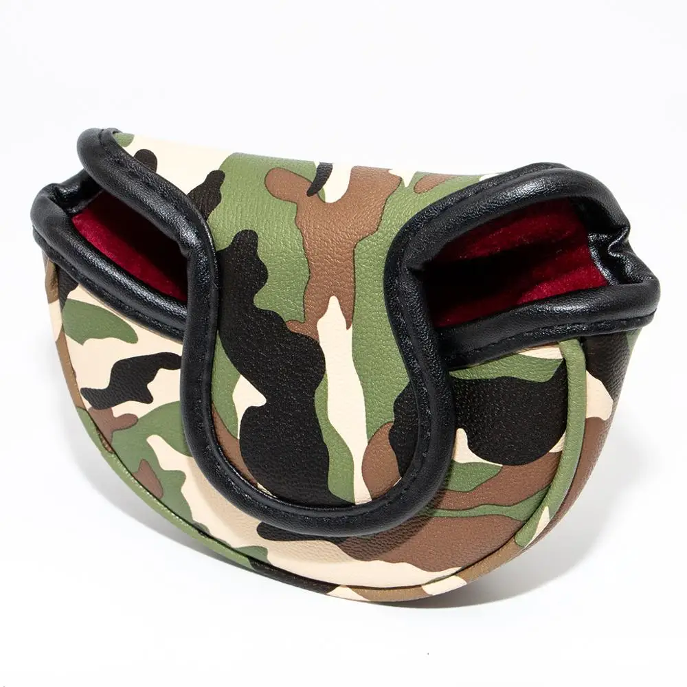 Крутой чехол для клюшки гольфа головы Магнитный из искусственной кожи с вышивкой