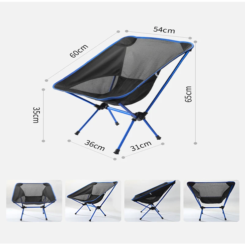 저렴한 휴대용 캠핑 의자 야외 피크닉 좌석 낚시 도구 의자 여행 초경량 하이킹 바베큐 접이식 비치 의자 등받이