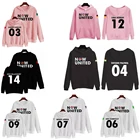 Толстовка унисекс в стиле K-POP для мужчин и женщин, уличная одежда, пуловер в стиле хип-хоп, куртка с капюшоном, Спортивная повседневная одежда, большие размеры