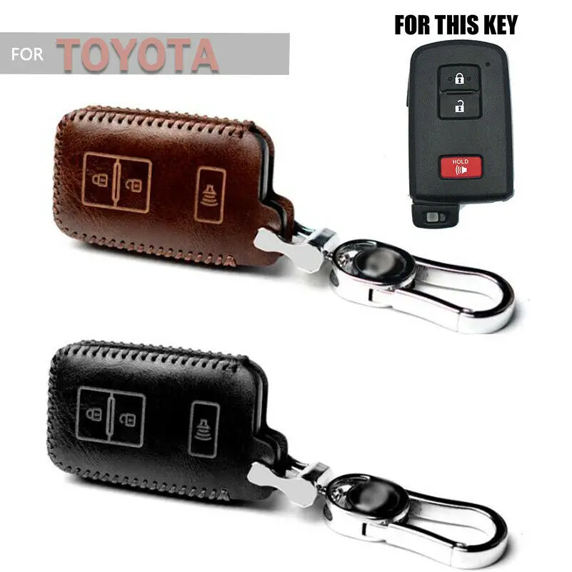 1 шт. винтажный брелок для ключей из воловьей кожи автомобиля чехол с брелоком Toyota