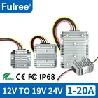 Повышающий преобразователь напряжения постоянного тока 12 В до 24 В, 1 А, 3 А, 5 А, 10 А, 15 А, 20 А, 12 В, 19 В постоянного тока, зарядное устройство для автомобильного ноутбука на 19 в